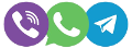 Viber, WhatsApp, Telegram Viber, WhatsApp, Telegram